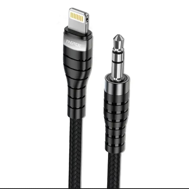 Lightning to Aux Cable.